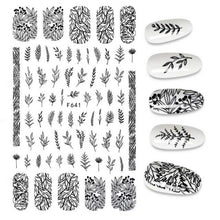 Load image into Gallery viewer, The New 3D Nail Sticker Cool English Letter stickers for nail Foil Love Heart Design Fashion Manicure Stickers Girls Manicure Decoration Nail Art Supplies 3D Self-Adhesive Nail Decals Designer Nail Stickers for Acrylic Nails