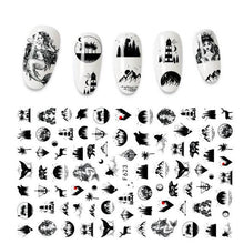 Load image into Gallery viewer, The New 3D Nail Sticker Cool English Letter stickers for nail Foil Love Heart Design Fashion Manicure Stickers Girls Manicure Decoration Nail Art Supplies 3D Self-Adhesive Nail Decals Designer Nail Stickers for Acrylic Nails