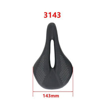 Load image into Gallery viewer, Full Carbon Saddle Road Bike Super Light Leather Carbon Bicycle Seat Optimized For Men Flexible And Comfortable Sit Bone Support Shock Absorbing Road Bike Saddle