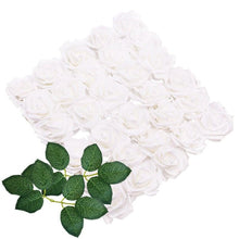 Load image into Gallery viewer, New Artificial 10/20/30 Heads 8cm PE Foam Rose Flowers Bride Bouquet Flower For Wedding Party Decorative Scrapbooking Flower Silk Roses for Wedding Centerpieces Bridal Show Bouquets Party Home Flowers Decoration