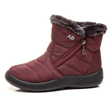 Load image into Gallery viewer, Women Boots Fashion Waterproof Snow Boots For Winter Casual Lightweight Ankle Warm Winter Boots Fur Lined Warm Ankle Boots Slip On Waterproof Shoes Comfortable Soft Design For Female