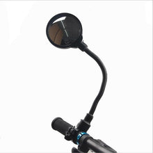 Load image into Gallery viewer, Long Bicycle Rearview Handlebar Round Mirrors For Mountain Road Bike Motorcycle Bendable Hose Adjustable Rearview Mirror Bicycle Rear View Mirrors With Wide Angle Acrylic Convex Safety Rotatable Bicycle Mirror