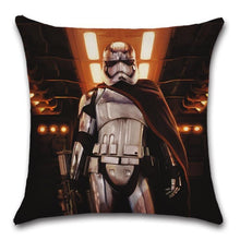 Load image into Gallery viewer, Unique Style Throw Pillow Cover Robot pattern Polyester Linen Cushion cover Decoration For Home House Party Chair Sofa Gift Cute Adorable Cartoon Robot Waving with Robotic Dog Friend Throw Pillow Cover Case Decorative Cushion For Couch Bed