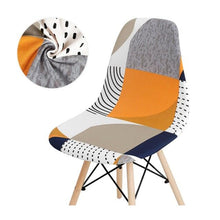 Load image into Gallery viewer, Avangarde Style Printed Seat Cover For Shell Chair Armless Shell Chair Cover Banquet Home Slipcover Elastic Removable Stretch High Back For Sofa Armchairs