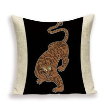 Load image into Gallery viewer, Tiger Cushion Case Autumn Jungle Home Decor Pillows Cases Leopard Printed Animal Throw Pillow Covers Decorative Pillowcase Soft Cushion Covers For Bedroom Sofa Bed Linen Pillow Covers 45X45CM