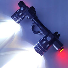 Load image into Gallery viewer, LED Headlight For Bike Electric Scooter USB Rechargeable LED Light Front Lamp High Lumens Brightness Bicycle Light Front With Strong Battery Portable Waterproof Flashlight For Night Cycling