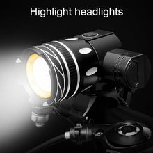 Load image into Gallery viewer, LED Headlight For Bike Electric Scooter USB Rechargeable LED Light Front Lamp High Lumens Brightness Bicycle Light Front With Strong Battery Portable Waterproof Flashlight For Night Cycling