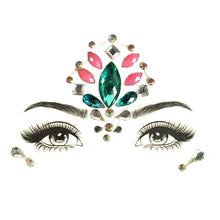 Load image into Gallery viewer, 23 Sets Glitter Face Jewels Sticker Temporary Party Face Makeup Tattoo Face Gems Glitter Face Jewels Crystal Stickers For Womens