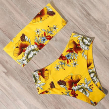 Load image into Gallery viewer, Solid Bikini Set Swimsuit Women Bikini Swimwear Female Halter Top Bathing Suit Swimming Wear Bikini High Cut Swimsuit High Waist Plus Size Summer Swimwear