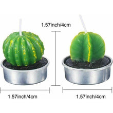 Load image into Gallery viewer, Mini Delicate Succulent Plants Candles Cactus Tea light Candles Handmade Delicate Succulent Cactus Candles Flameless Aromatherapy Candles For Birthday Party Wedding Spa Handmade Aromatherapy Candles For Birthday Party Wedding Home Decor Plant Candle