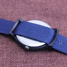 Load image into Gallery viewer, Unisex Fashion Nylon Fabric Kids Children Watch Sport Thin Students Canvas Quartz Dress Wristwatch Military Time Watch Field Outdoor Sport Mens Wristwatch With Slip-Thru Nylon Band