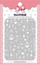Load image into Gallery viewer, Black White 3D Nail Sticker Decals Cool English Letter Nail Art Decoration Manicure Design Christmas New Year Gift French Nail Art Stickers Decals 8Sheets Nail Art Supplies 3D Self-Adhesive Nail Art Decoration Pattern Nail Accessories Classic Simple