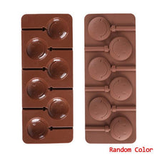 Load image into Gallery viewer, Silicone Lollipop Molds Chocolate And Candy Molds Cake Mold Variety Shapes Cake Pastry Decorating Form Silicone Bakeware Silicone Lollipop Mold Shape Of Swirl Heart Bunny Star Butterfly Little Bear Flower Sucker Molds Chocolate Hard Candy Molds