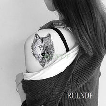 Load image into Gallery viewer, Elegant Black Waterproof Temporary Tattoo Stickers Moon Hill Modern Body Art Stickers Hand Foot High Quality For Womens