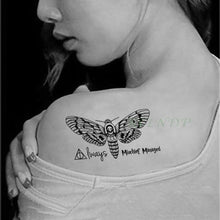 Load image into Gallery viewer, Elegant Black Waterproof Temporary Tattoo Stickers Moon Hill Modern Body Art Stickers Hand Foot High Quality For Womens