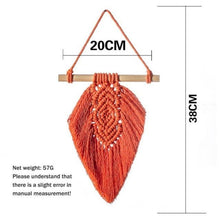 Load image into Gallery viewer, Handmade Wall Art Home Wall Decor Woven Hanging Tapestry Tassel Wind Chimes Wall Hanging Ornaments Hand Macrame Wall For Wall Wedding Living Room Gallery Patio Apartment Yard Decor