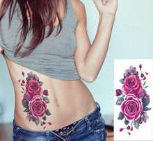 Load image into Gallery viewer, Elegant Waterproof Temporary Butterfly Sticker Tattoo Fake Halloween Party Tattoo For Woman Girls