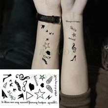 Load image into Gallery viewer, Elegant Waterproof Tattoo Sticker Sun Moon Fake Tatto Fashion Moon Temporary Fun Sun Wave Magic Tatoos For Womens Mens