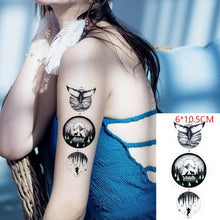 Load image into Gallery viewer, Elegant Waterproof Tattoo Sticker Sun Moon Fake Tatto Fashion Moon Temporary Fun Sun Wave Magic Tatoos For Womens Mens