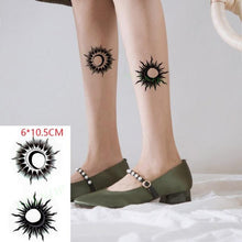 Load image into Gallery viewer, Elegant Waterproof Tattoo Sticker Sun Moon Fake Tatto Fashion Moon Temporary Fun Sun Wave Magic Tatoos For Womens Mens