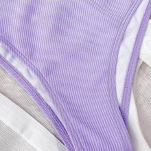 Load image into Gallery viewer, Swimwear Women Swimsuit Push Up Bikinis Fashion Women's Solid Color Bikini Pad Swimwear Swimsuit Beachwear Set Triangle Bikini Bathing Suits