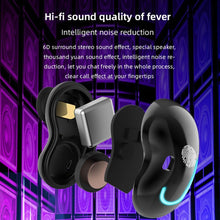 Load image into Gallery viewer, Sports Black Headphones Wireless Wearable Music Player Built-in Memory Sweatproof WaterproofWireless Bluetooth Headphones 5.1 Gaming Headset In Ear HiFi Sports Noise Cancel Earphone For Smartphones LED Display For Sports Running Workout