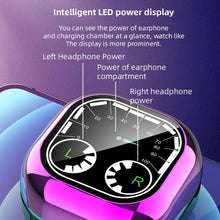 Load image into Gallery viewer, Sports Black Headphones Wireless Wearable Music Player Built-in Memory Sweatproof WaterproofWireless Bluetooth Headphones 5.1 Gaming Headset In Ear HiFi Sports Noise Cancel Earphone For Smartphones LED Display For Sports Running Workout