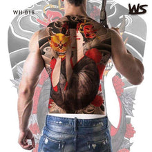 Load image into Gallery viewer, Extra Large Back Temporary Lion Tatoo Sticker Waterproof Black Luxury Big Modern Design For Mens