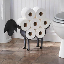 Load image into Gallery viewer, Sheep Decorative Toilet Paper Holder Bathroom Hardware Tissue Storage Toilet Roll Holder Bathroom Accessories Iron Paper Storage Sheep Toilet Paper Roll Holder Metal Wall Mounted Free Standing Bathroom Tissue Storage