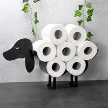 Load image into Gallery viewer, Sheep Decorative Toilet Paper Holder Bathroom Hardware Tissue Storage Toilet Roll Holder Bathroom Accessories Iron Paper Storage Sheep Toilet Paper Roll Holder Metal Wall Mounted Free Standing Bathroom Tissue Storage