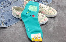 Load image into Gallery viewer, Anime Adventure Time Sock Women Cartoon Cute Socks Ice King Lumpy Space Princess Fun Autumn Winter Yellow Cotton Socks Warm Socks For Men And Women