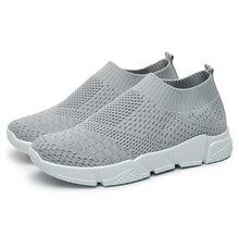 Load image into Gallery viewer, Women Slip On White Sneakers Vulcanize Shoes Super Light Women Casual Breathable Walking Shoes Lightweight Running Shoes Mesh Workout Casual Espadrilles Sports Sneakers