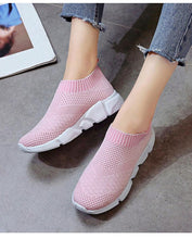 Load image into Gallery viewer, Women Slip On White Sneakers Vulcanize Shoes Super Light Women Casual Breathable Walking Shoes Lightweight Running Shoes Mesh Workout Casual Espadrilles Sports Sneakers