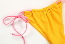 Load image into Gallery viewer, Bikini Swimsuit Solid Color Bikini Set Swimwear Bathing Suit Women Bikinis String Beach Women Two Piece Bikini Swimsuit Bathing Suits Halter Triangle Tops String Bikini Sets