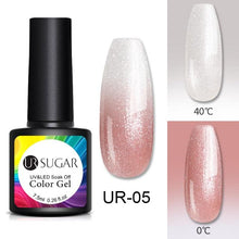 Load image into Gallery viewer, Luxury Modern Elegant Colorful Diamond Gel Nail Polish UV Temperature Color Changing Elegant Fashion Rainbow Colors For Womens