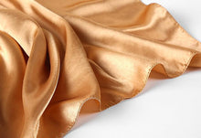 Load image into Gallery viewer, Luxury Long Soft Square Silk Scarves Lightweight Elegant Satin Silk Soft Head Wrap Escharpe Hijab Scarf Muslim Female Silky Shawls Wrap Hair Head Scarves Bandanna For Women 90*90cm