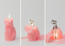 Load image into Gallery viewer, Black Cat Candle Cat Skeleton Candle Unveil Skeleton When Burning Cool And Unique Gifts For Animal Lovers Cat Gifts Cat Lovers Gift Pet Candle Handmade Candle Craft Candle With skeleton Christmas New Year Decoration Gift