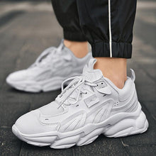 Load image into Gallery viewer, Fashion Mens Sneakers White Trend Casual Comfortable Black Mens Chunky Sneaker Design Summer White Outdoor Running Tennis Sneakers Sport Fashion Comfortable Casual Mens Sneakers