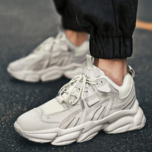 Load image into Gallery viewer, Fashion Mens Sneakers White Trend Casual Comfortable Black Mens Chunky Sneaker Design Summer White Outdoor Running Tennis Sneakers Sport Fashion Comfortable Casual Mens Sneakers