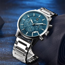 Load image into Gallery viewer, Sport Business Chronograph Steel Men Watches Top Luxury Quartz Male Analog Fashion Watchwrist