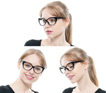 Load image into Gallery viewer, Cat Eye Reading Glasses For Women Lightweight Presbyopic Reading Glasses Fashion Cute Reader For Women Computer Readers Anti Glare UV Ray Eyeglasses +0.5 0.75 1.0 1.25 1.5 1.75 2.0 2.5 3.0 3.5 4.0