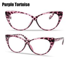 Load image into Gallery viewer, Cat Eye Reading Glasses For Women Lightweight Presbyopic Reading Glasses Fashion Cute Reader For Women Computer Readers Anti Glare UV Ray Eyeglasses +0.5 0.75 1.0 1.25 1.5 1.75 2.0 2.5 3.0 3.5 4.0