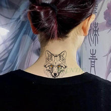 Load image into Gallery viewer, Waterproof Animal Temporary Tattoo Sticker Wolf Modern Tatoo Foot Neck Luxury Tattoos For Men Women