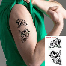 Load image into Gallery viewer, Waterproof Animal Temporary Tattoo Sticker Wolf Modern Tatoo Foot Neck Luxury Tattoos For Men Women