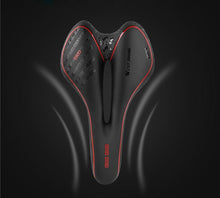 Load image into Gallery viewer, Leather Bike Saddle Road Bike Front Seat Cycling Saddles For Mens Breathable Hollow Cushion Bicycle Saddle Comfort Bike Saddle Ergonomic Waterproof Bicycle Seat For Road Bike Mountain Bike Seats