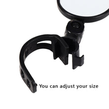 Load image into Gallery viewer, Rearview Mirror Bicycle Handlebar Mounted Convex Rear View Mirror Adjustable Rotatable Handlebar Mounted Plastic Reflector Handlebar For Mountain Road Bike Off Road Bike Fixed Gear Bike Handlebars Mirrors