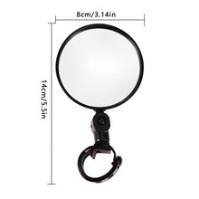 Load image into Gallery viewer, Rearview Mirror Bicycle Handlebar Mounted Convex Rear View Mirror Adjustable Rotatable Handlebar Mounted Plastic Reflector Handlebar For Mountain Road Bike Off Road Bike Fixed Gear Bike Handlebars Mirrors