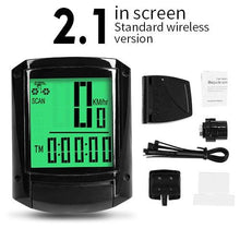 Load image into Gallery viewer, Waterproof Bicycle Computer Wireless And Wired MTB Bike Cycling Odometer Stopwatch Speedometer LED Digital Bicycles Computer Odometer Speedometer Max Distance Time For Trainer