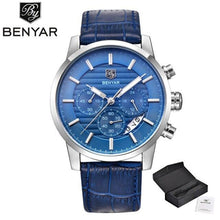 Load image into Gallery viewer, Luxury Men's Business Watches Fashion Watch Waterproof For Men's Casual Sport Leather Strap