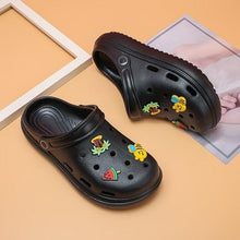 Load image into Gallery viewer, Gray Cute Summer Sandals Women Beach Sandals Non Slip Comfortable Lightweight Outdoor Sandals Woman Light Weight Quick Drying Slip-On Garden Clog Shoes Rubber Slipper